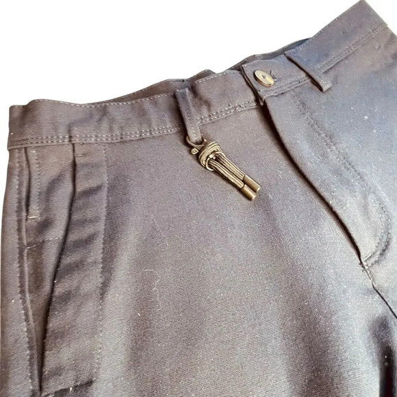 Zara High Waisted Tapered Leg Trouser Pants - Picture 8 of 10